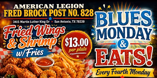 Blue Monday & Eats!! Fried Chicken Wings & Shrimp!!!