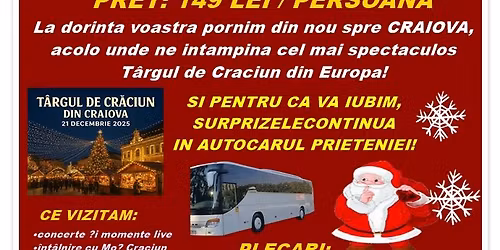 \u201cExcursie de 1 zi la Craiova\u201d