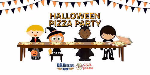 FREE Pizza Party \ud83c\udf55 Halloween Night before Trick-or-Treating