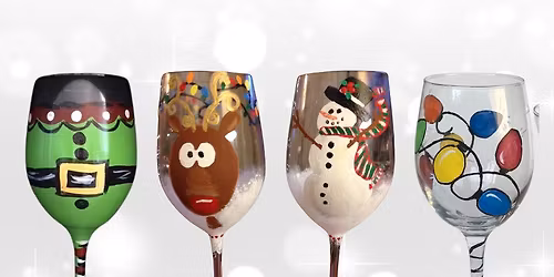 Holiday Glass Painting Workshop at One North EL (Set of 2)