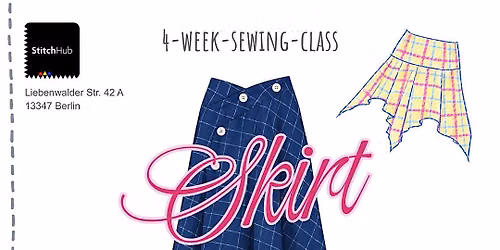 4-week Sewing Class: Sew your own skirt