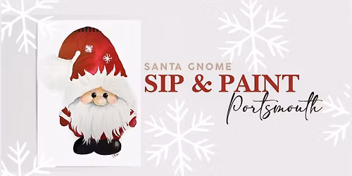 Santa Gnome Watercolor Sip and Paint | Portsmouth Holiday Inn