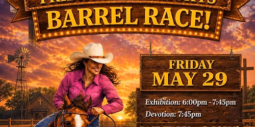 Friday night lights Barrel Race