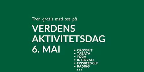 Gratis trening p\u00e5 Verdens Aktivitetsdag