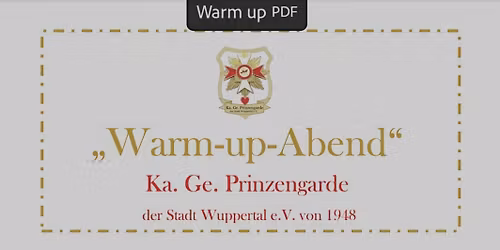 Warm-up- Abend