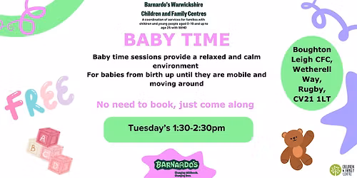 Baby Time - Boughton Leigh CFC - DROP-IN - no booking required