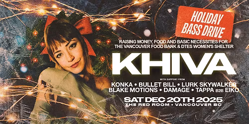 KHIVA at SUBculture Saturdays Holiday Bass Drive!