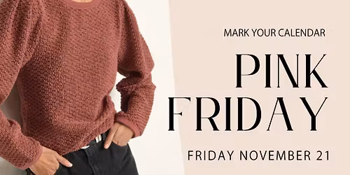 Pink Friday at Cedar and Thread