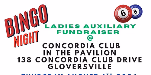 BINGO with Concordia Club Ladies Auxilary