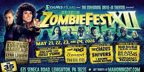 ZOMBIE-FEST XII w\/ Adrienne Barbeau + Lynn Lowry Live!