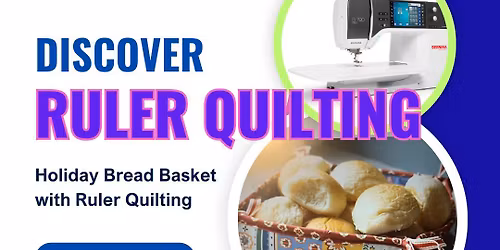 Holiday Bread Basket with Ruler Quilting - SA