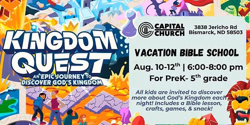 VBS: Kingdom Quest | Aug. 10-12