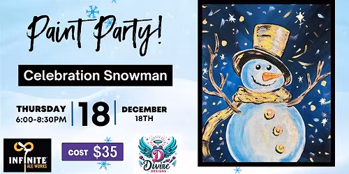 Celebration Snowman Paint Party at Infinite Ale Works