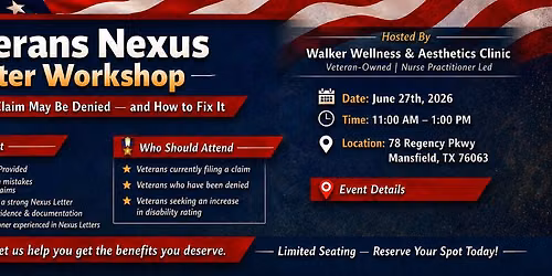 Veterans Nexus Letter Workshop: Why Your VA Claim May Be Denied - and How to Fix It