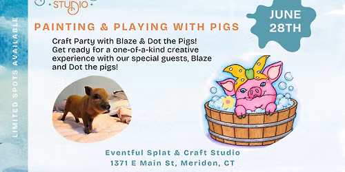Painting & Playing with Pigs Party