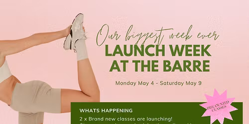 \u2728 OUR BIGGEST WEEK AT THE BARRE EVER \u2728