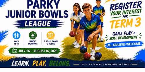 Parky Junior Bowls League - 4 week clinic