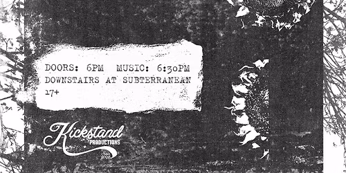 Alga with Sin.2, Model Cars & Deerest Friends at Subterranean (Downstairs)