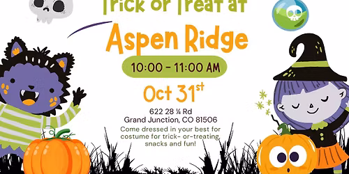 Trick or Treat at Aspen Ridge