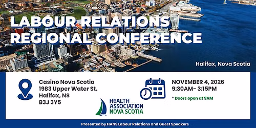 Labour Relations Regional Conference 2026 - Halifax, NS