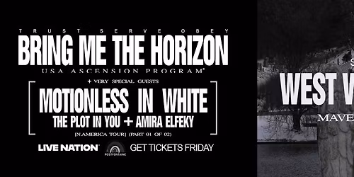 Parking Bring Me The Horizon with Motionless In White, The Plot In You and Amira Elfeky