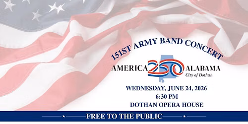 151st Army Band Concert - America 250 Celebration (FREE)