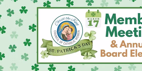 March Member General Meeting