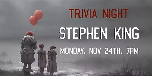 Stephen King Trivia Night at the Brewer's Lounge 