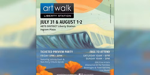 ArtWalk Liberty Station 2026 | San Diego Art Festival, Live Music & Family Event