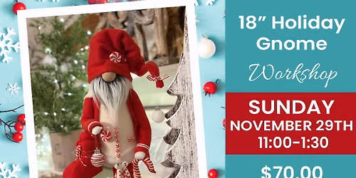 18" Holiday Gnome Workshop