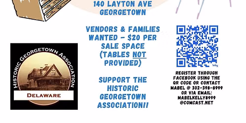 Community Craft & Yard Sale -- Fundraiser for HGA