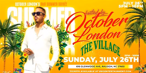 October London's Summer Soir\u00e9e - Hosted by OCTOBER LONDON