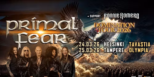 Primal Fear (DE) + Ronnie Romero \/ Tavastia-klubi