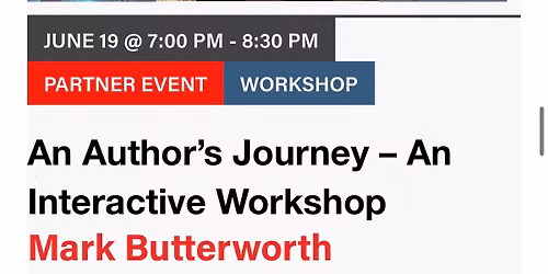 An Author\u2019s Journey - Mark Butterworth