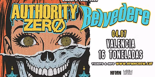 AUTHORITY ZERO + BELVEDERE @ 16 Toneladas, Valencia