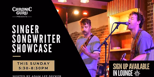 Singer \/ Songwriter Showcase by Adam Lee Decker