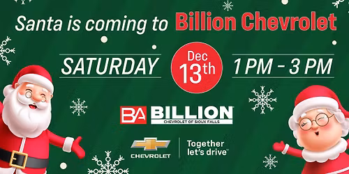 Santa is Coming to Billion Chevrolet