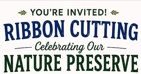 Ribbon Cutting Community Event Celebrating Casco Township Nature Preserve
