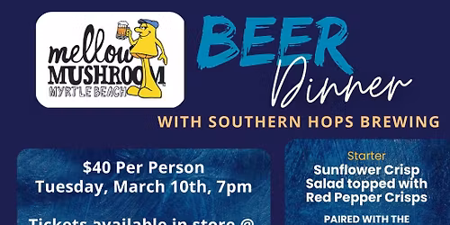 Beer Dinner with Southern Hops Brewing \ud83c\udf7a