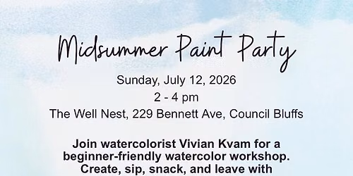 Midsummer Paint Party with Whimsy Verses