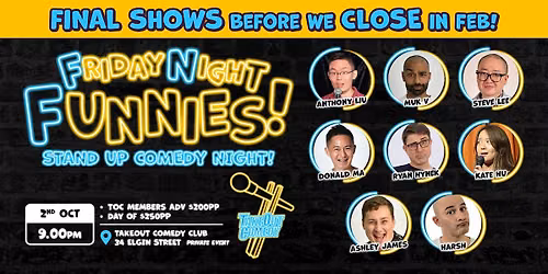 This week at TakeOut Comedy - Friday Night Funnies!