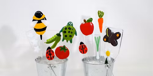 Spring has snuck in! Create your own plant marker stakes for Spring plants.