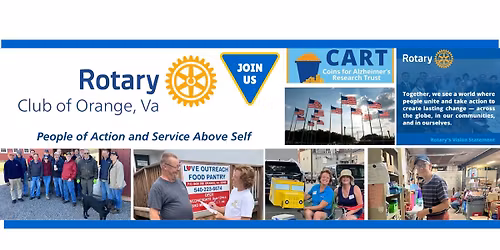Rotary Club of Orange, VA Meeting