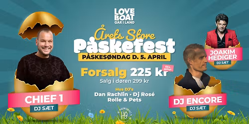 Loveboat g\u00e5r i land - K\u00e6mpe voksen p\u00e5skefest