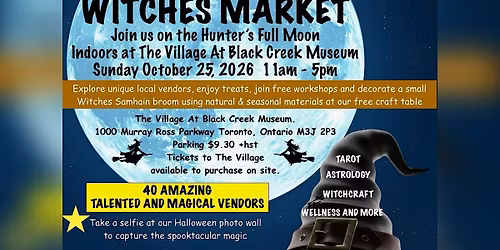 Halloween Witches Market at The Village at Black Creek Museum
