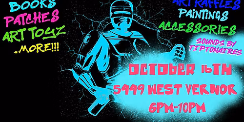 October SWEAT SHOP LIVE CLOTHING CUSTOMIZATION SHOW & ART MARKET