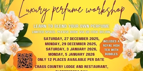 Luxury Perfume Workshop with Royal High Tea
