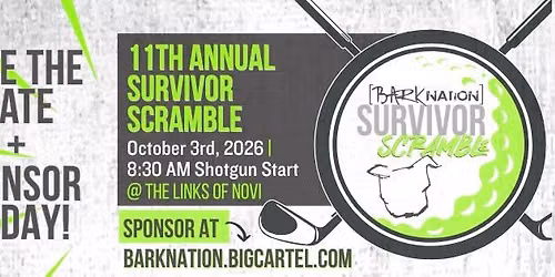 *Save the Date + Sponsor TODAY!* - Survivor Scramble 2026!