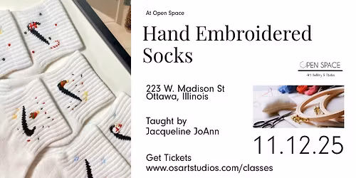 Hand Embroidered Socks