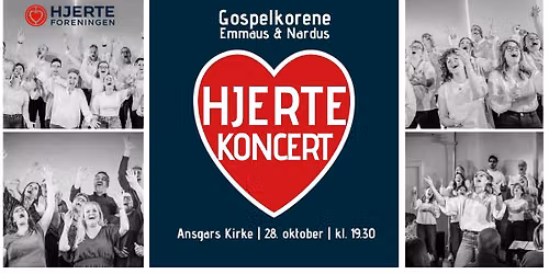 Hjertekoncert - Gospel for Hjerteforeningen med Emmaus & Nardus